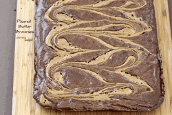 Peanut Butter Brownies Cuts GIF