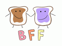 Peanut Butter Jelly Time Best Friends Forever GIF