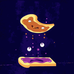 Peanut Butter Jelly Time Dancing Sandwich Cartoon GIF
