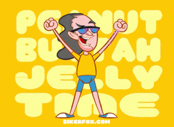 Peanut Butter Jelly Time Happy Dance Animation GIF