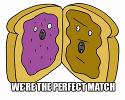 Peanut Butter Jelly Time Perfect Match GIF