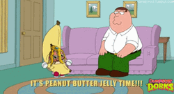 Peanut Butter Jelly Time Peter Griffin Family Guy GIF