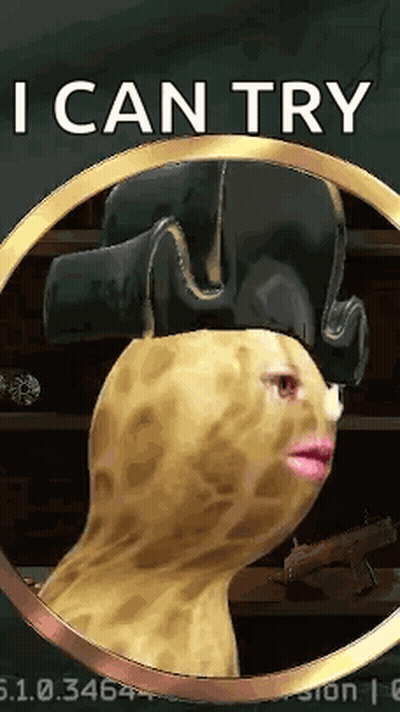 Peanut In Pirate Hat Saying I Can Try GIF