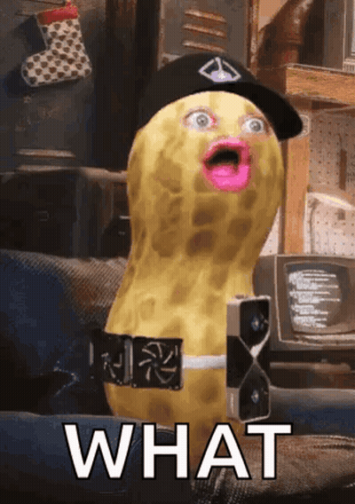 Peanut Pink Lip Black Hat Saying What GIF