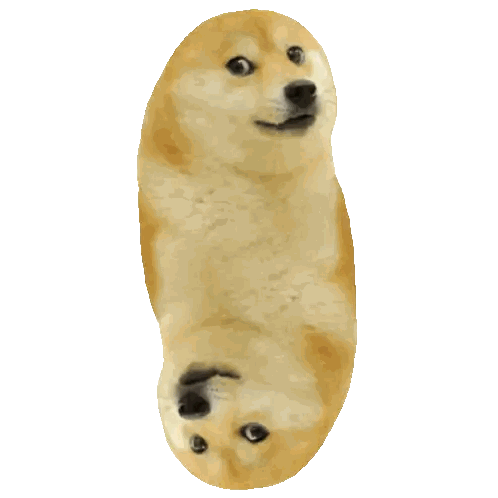 Peanut-Shaped Dog Lying Down Sticker