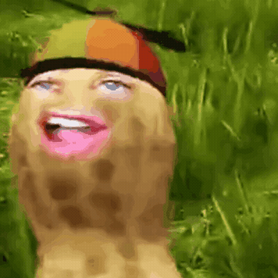 Peanut With Woman's Face GIF