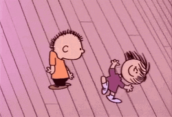 Peanuts Charlie Brown And His Girl Friend Dancing GIF