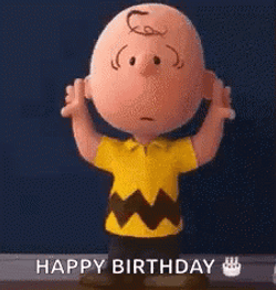 Peanuts Charlie Brown Dancing Happy Birthday GIF