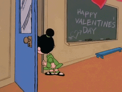 Peanuts Charlie Brown Feeling Down On Snoopy Valentines GIF