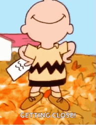 Peanuts Charlie Brown Getting Close Excited Dance GIF