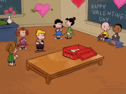 Peanuts Charlie Brown Planning Snoopy Valentines