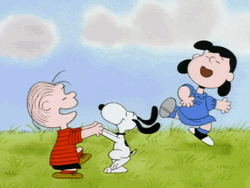 Peanuts Charlie Snoopy Lucy Dancing GIF