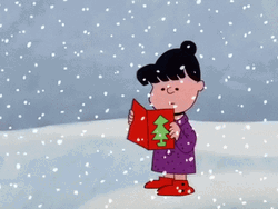 Peanuts Merry Christmas Charlie Brown And Violet GIF
