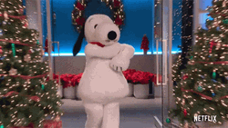 Peanuts Merry Christmas Man Wearing Snoopy Costume GIF