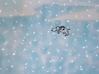 Peanuts Merry Christmas Snoopy Skating With Lucy Violet GIF