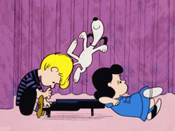 Peanuts Snoopy Dancing On Piano GIF