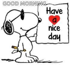 Peanuts Snoopy Good Morning Have A Nice Day GIF