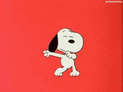Peanuts Snoopy Shimmy Dancing Moves GIF