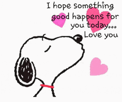 Peanuts Snoopy Valentines Day Sweet Message  GIF