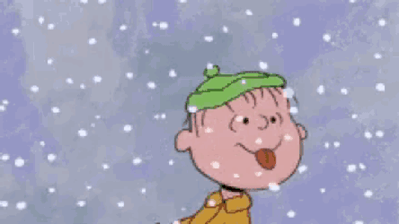 Peanuts Snowflakes GIF
