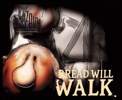 Pear Drawing Saying Bread Will Walk GIF