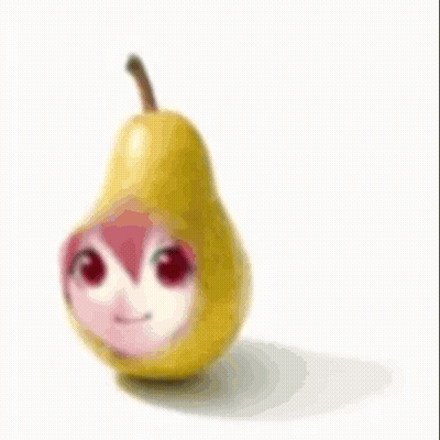 Pear With Face GIF