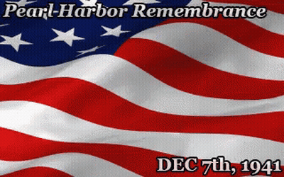 Pearl Harbor Remembrance Dec 7Th 1941 American Flag GIF