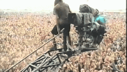 Pearl Jam Crowd Surfing PinkPop Festival GIF