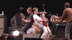 Pearl Jam Eddie Vedder Mike McCready Hyped Performance GIF