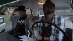 Pearl Jam Head Banging In Car GIF