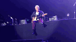 Pearl Jam Playing Guitar Crowd Interaction GIF