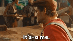 Pedro Pascal Eating Sandwich As Mario GIF