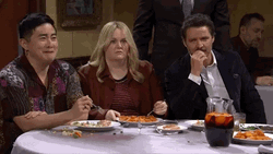 Pedro Pascal Eating Sandwich With His Friends GIF