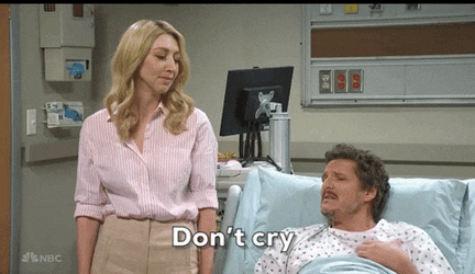 Pedro Pascal Nicolas Cage Don't Cry Pretty Lady GIF