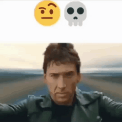 Pedro Pascal Nicolas Cage Skull Burning GIF