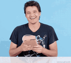 Pedro Pascal Yay Happy Laughing Celebrating  GIF