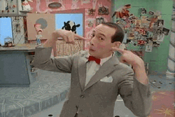 Pee Wee Herman Dance Finger Point GIF