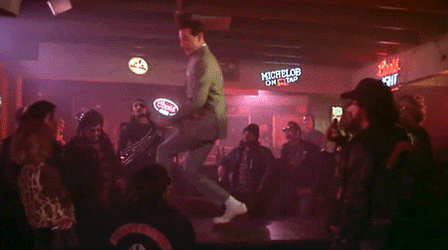 Pee Wee Herman Dancing On Stage GIF