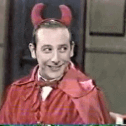 Pee Wee Herman Demon Costume GIF