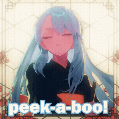 Peek-A-Boo Girl GIF