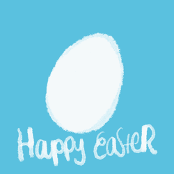 Peeking Rabbit Good Morning Happy Easter GIF