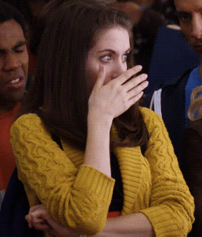 Peeking Through Hand Community GIF
