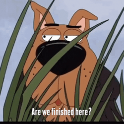 Peeping Scooby Doo Behind Grass GIF