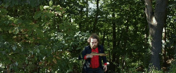Peeping Tom Behind Bushes Psycho Series GIF