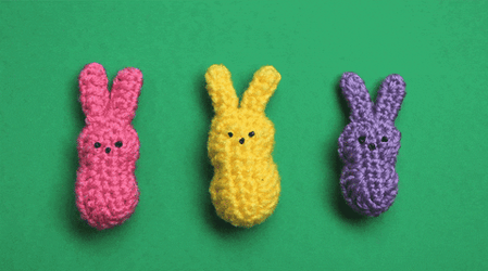 Peeps Bunny Crochet GIF