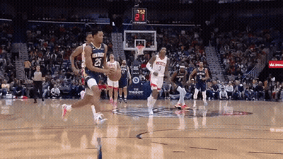 Pelicans Vs Raptors Basketball Game GIF