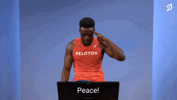Peloton Instructor Workout Peace GIF