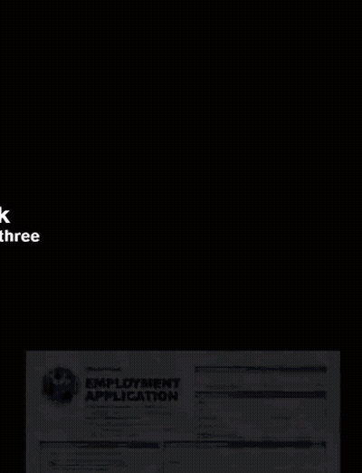 Pen On Employment Application Form GIF