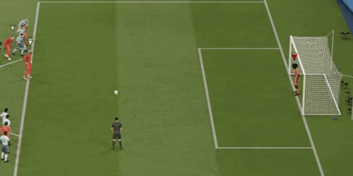 Penalty Kicks Clumsy Goal Keeper GIF
