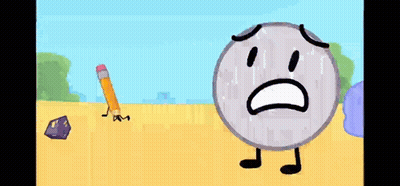 Pencil Next To Sad Purple Object GIF